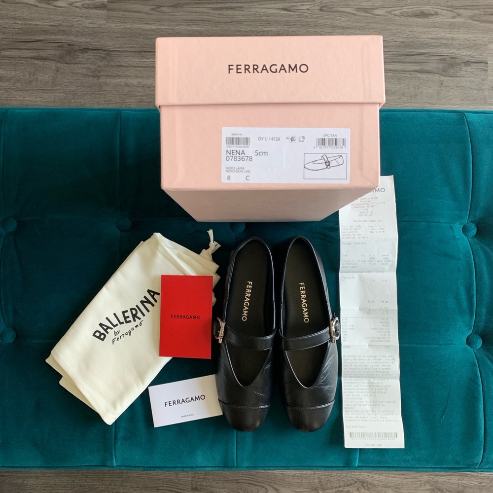 SOLD Salvatore Ferragamo Gancini Ballet Flats